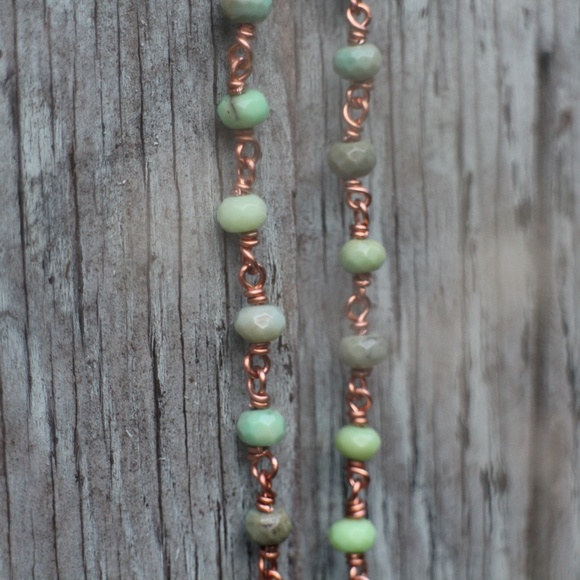 🌛Handmade Vintage Style Turquoise Moon Necklace🌜 - Picture 2 of 6